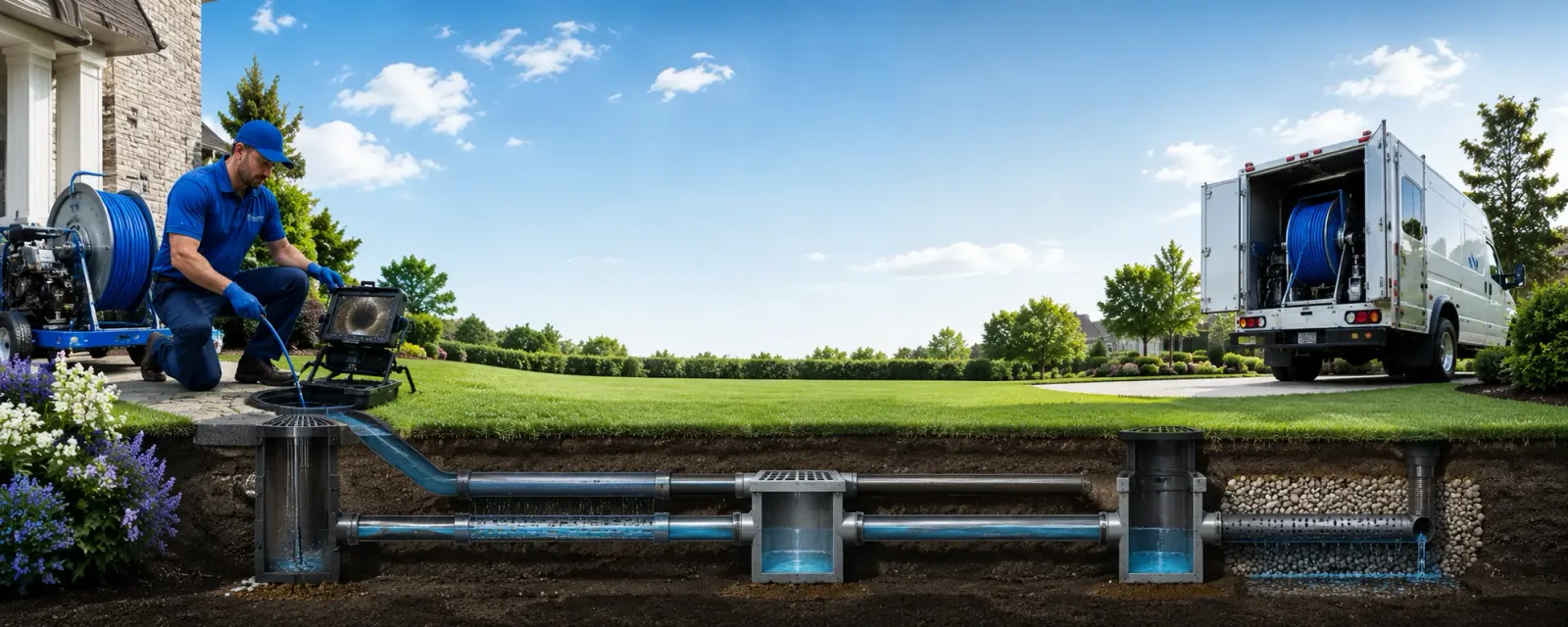 Outdoor drain cleaning information for Bowbells, ND